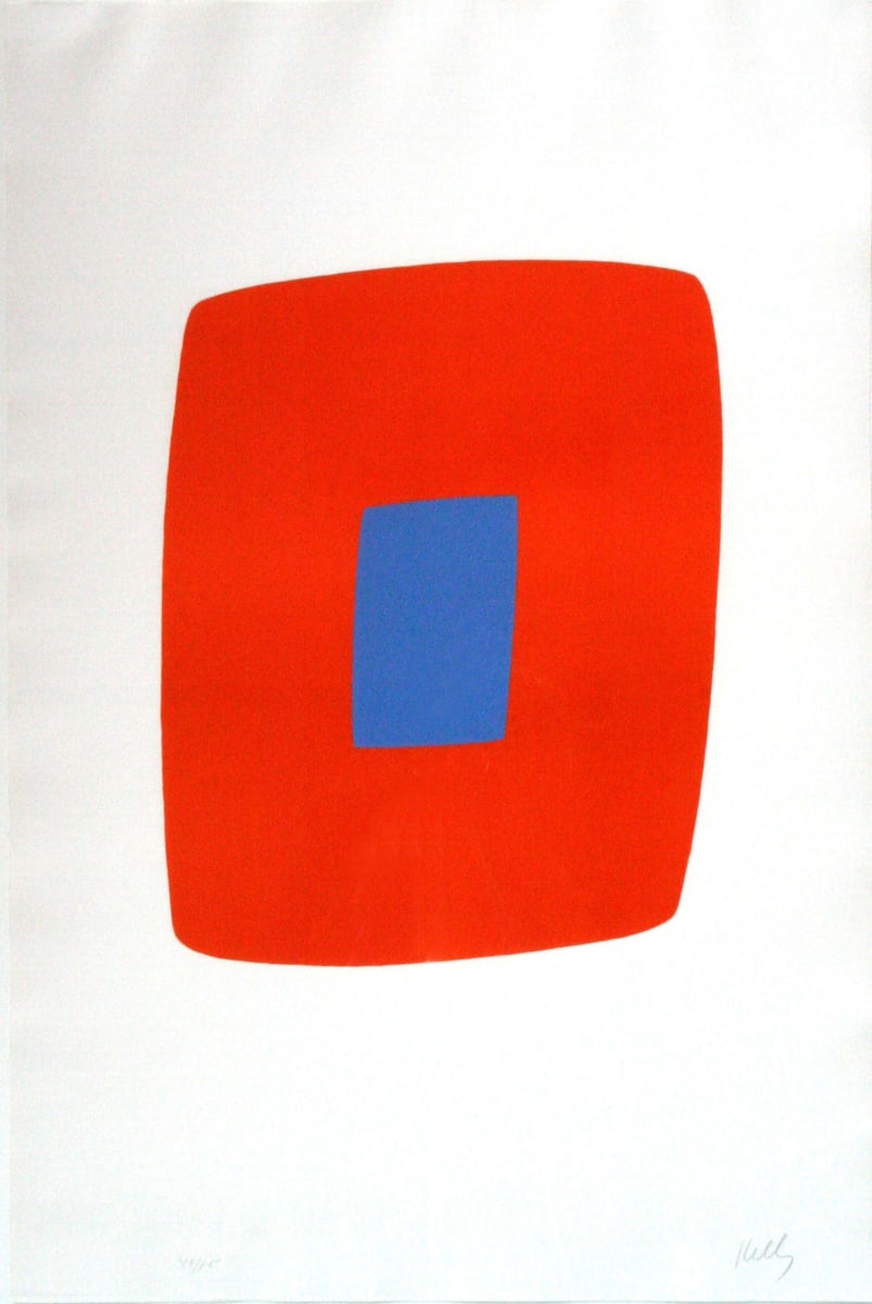 Orange With Blue by Ellsworth Kelly 
