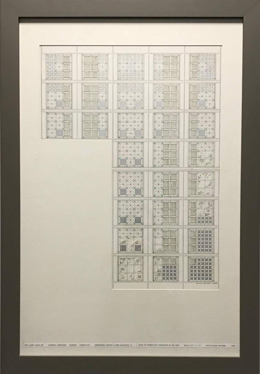 West Lobby Art Glass (Stamford Court proposal) by David Wilson 
