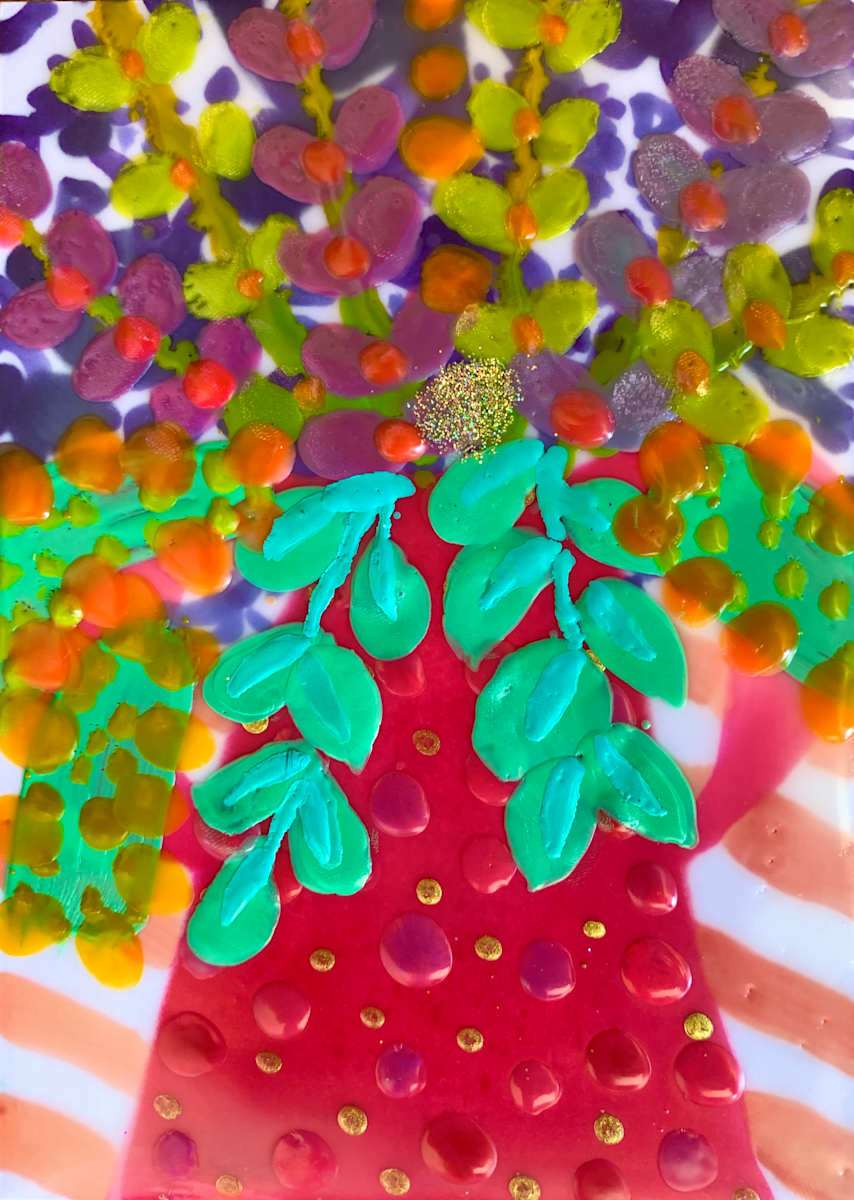 Spring Pots 16 by Sally Bramble 