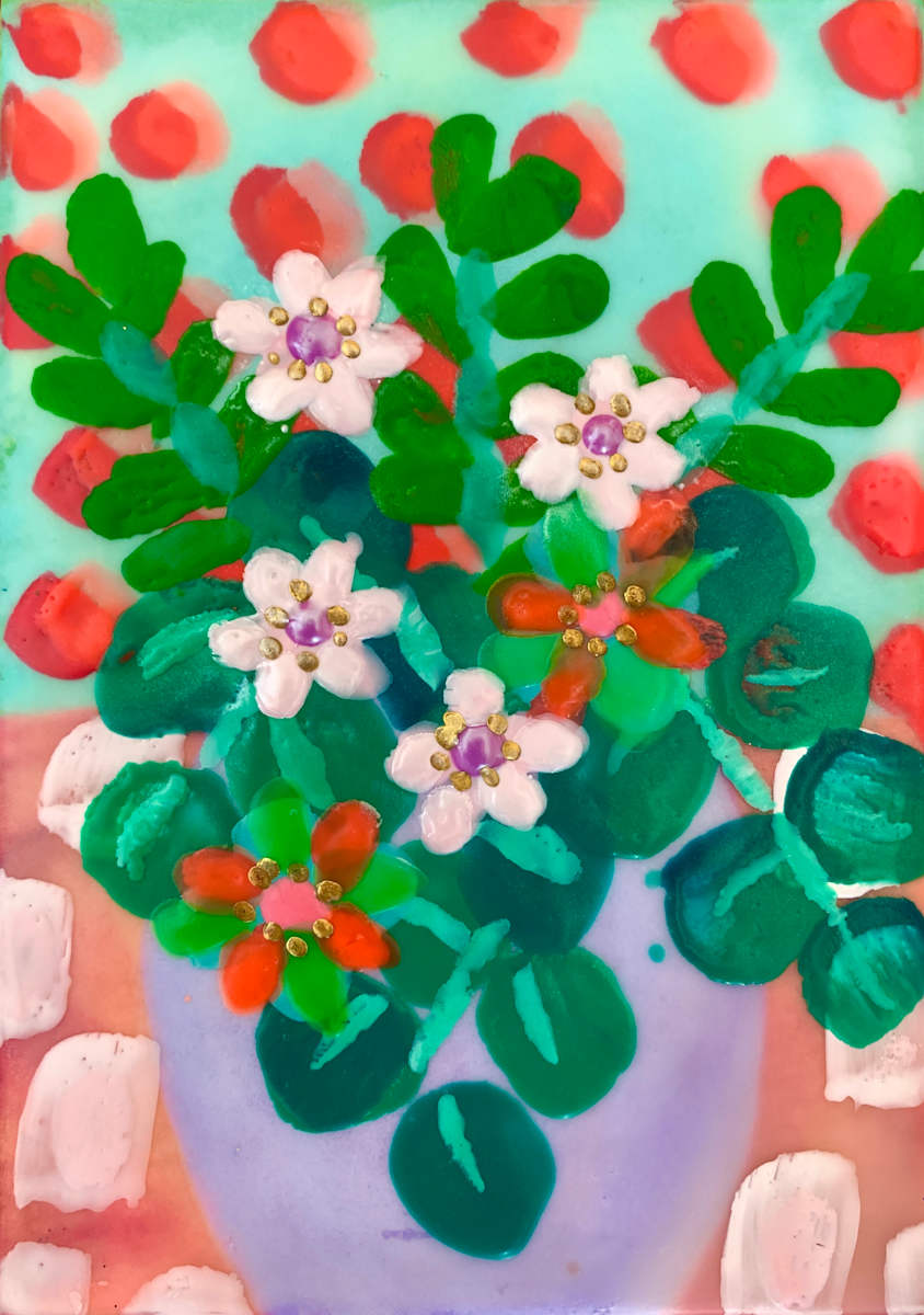 Spring Pots 10 by Sally Bramble 