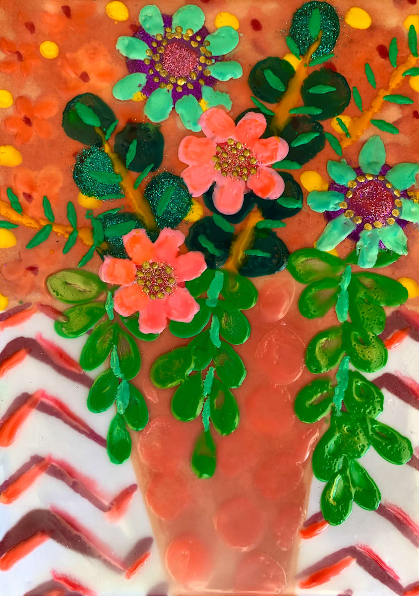 Spring Pots 9 by Sally Bramble 