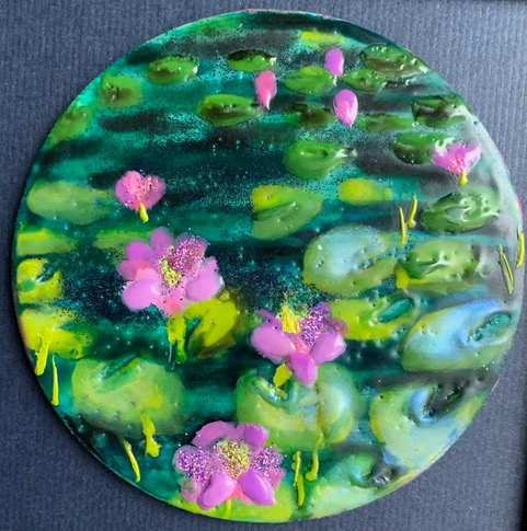 Backwater blooms 4 by Sally Bramble 