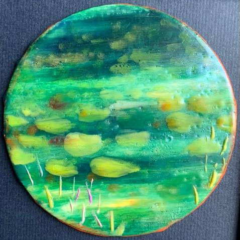 Backwater blooms 5 by Sally Bramble 