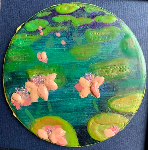 Backwater blooms 7 by Sally Bramble 