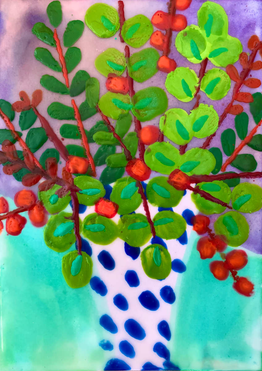 Spring Pots 4 by Sally Bramble 