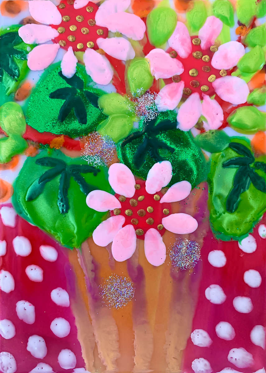 Spring Pots 13 by Sally Bramble 