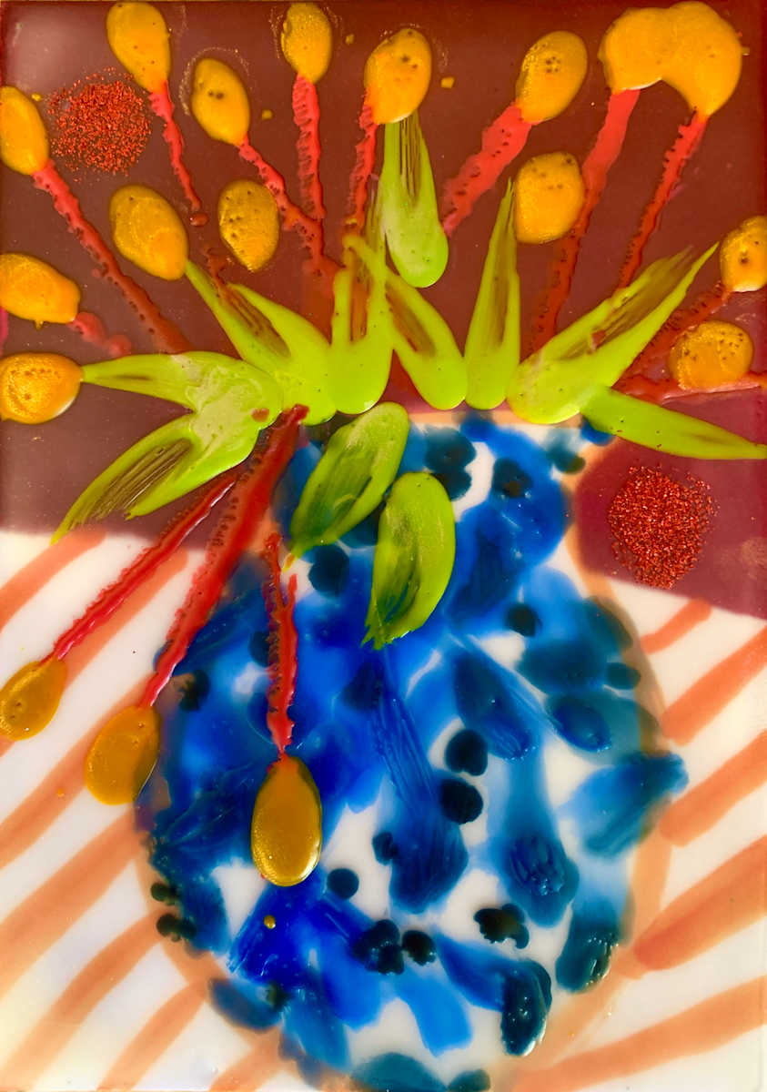 Spring Pots 14 by Sally Bramble 