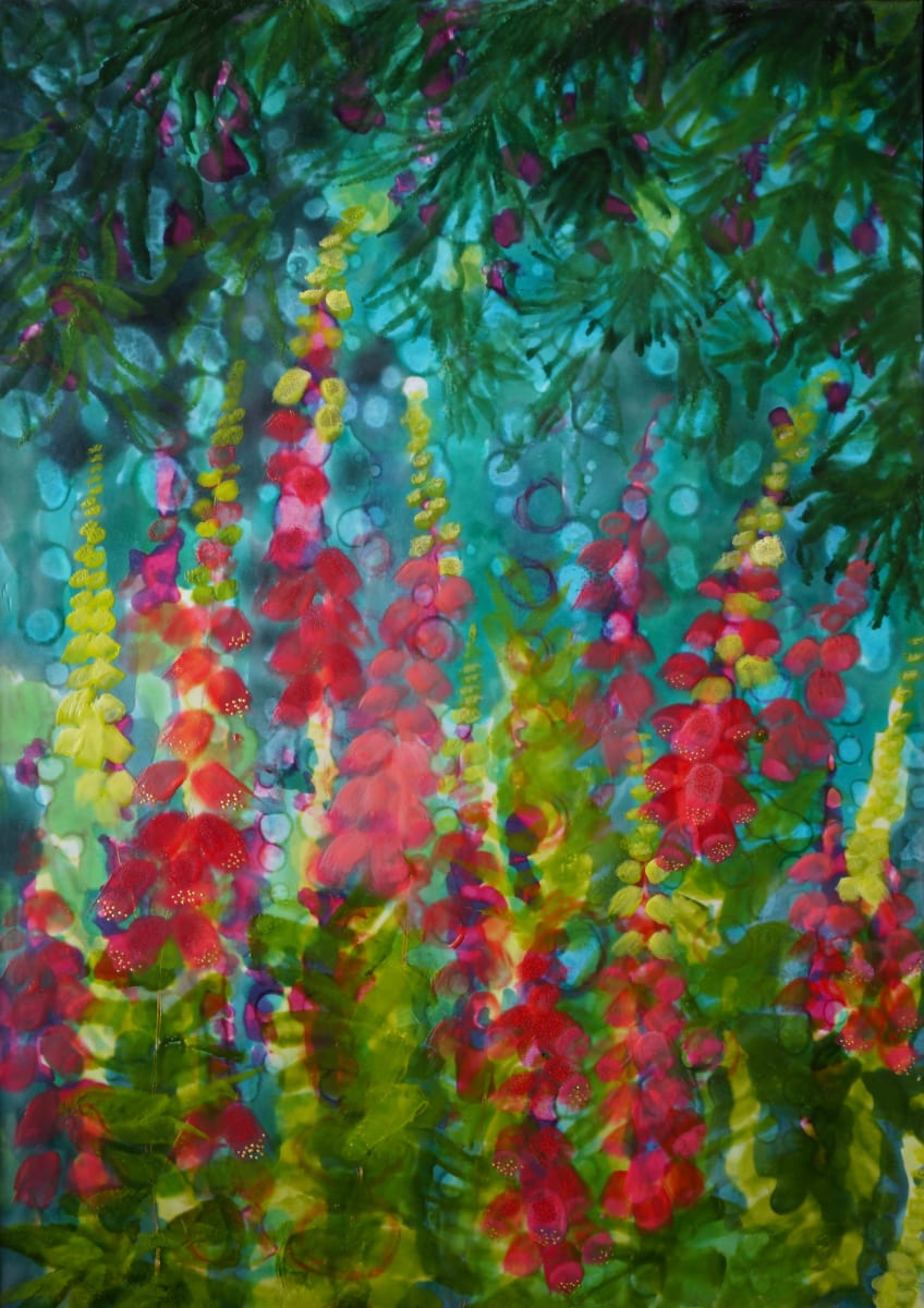 Foxgloves by Sally Bramble 