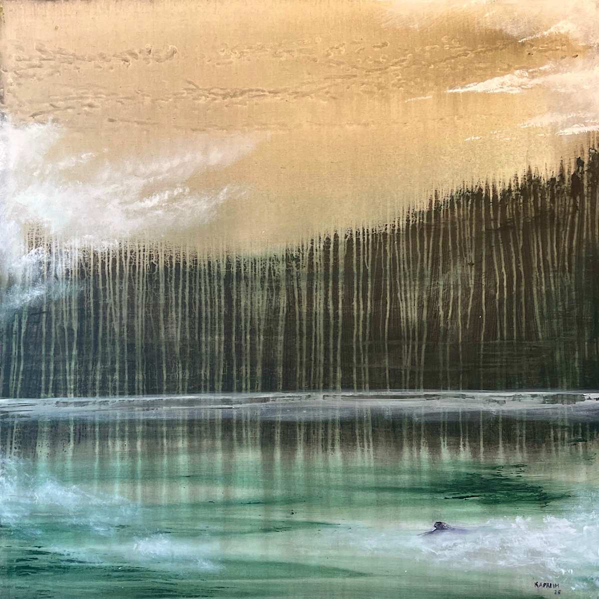 Swimming alone by Thom  Kapheim 