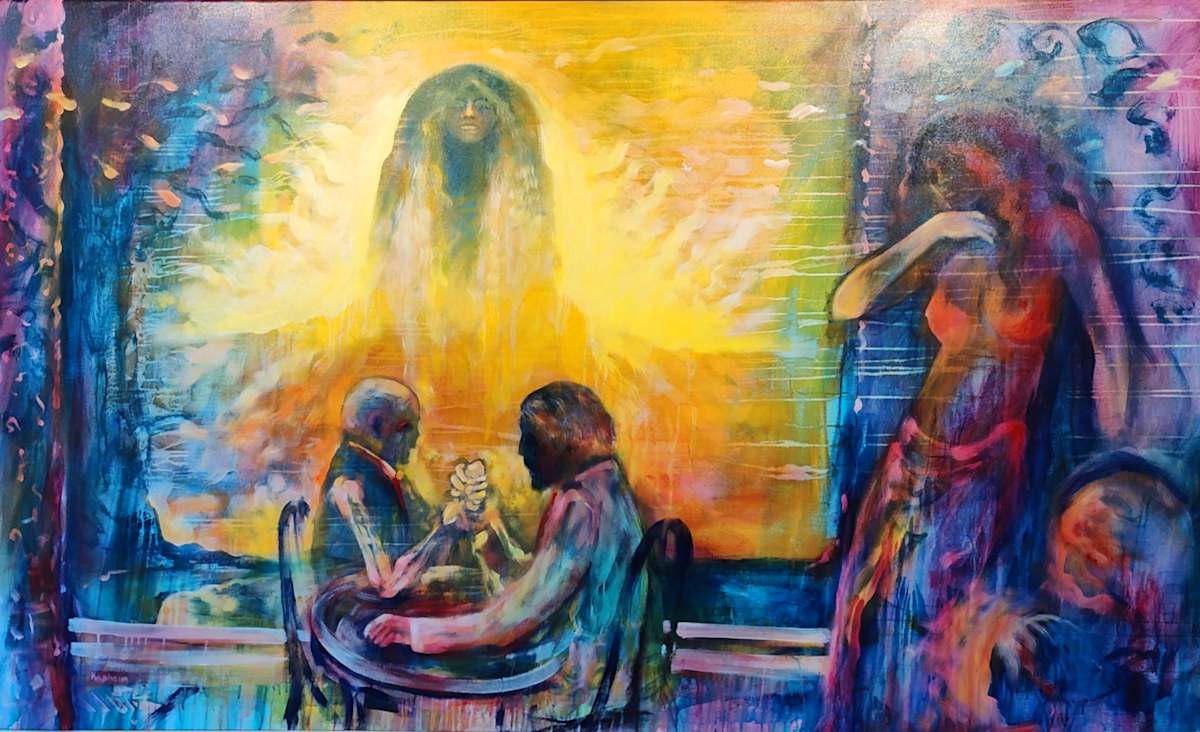 ARM WRESTLING WITH THE DEVIL by Thom  Kapheim, Image 1.