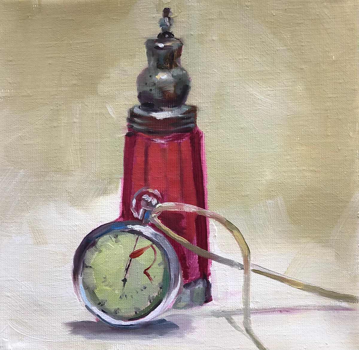 Salt Shaker and Stop Watch by Cary Galbraith, Image 1.