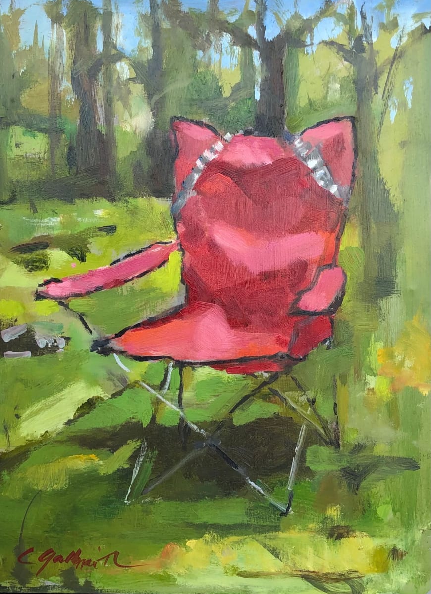 Camp Chair by Cary Galbraith  Image: This was painted during the Chester County Studio Tour in 2018