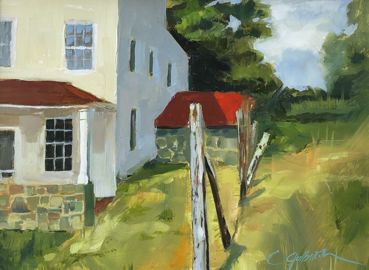 Kuerner Farm by Cary Galbraith  Image: Kuerner Farm, is a historic farm in Chadds Ford, Pennsylvania, notable for its association with artist Andrew Wyeth. Consequently, the artistic energy is all present and inspired this painting.