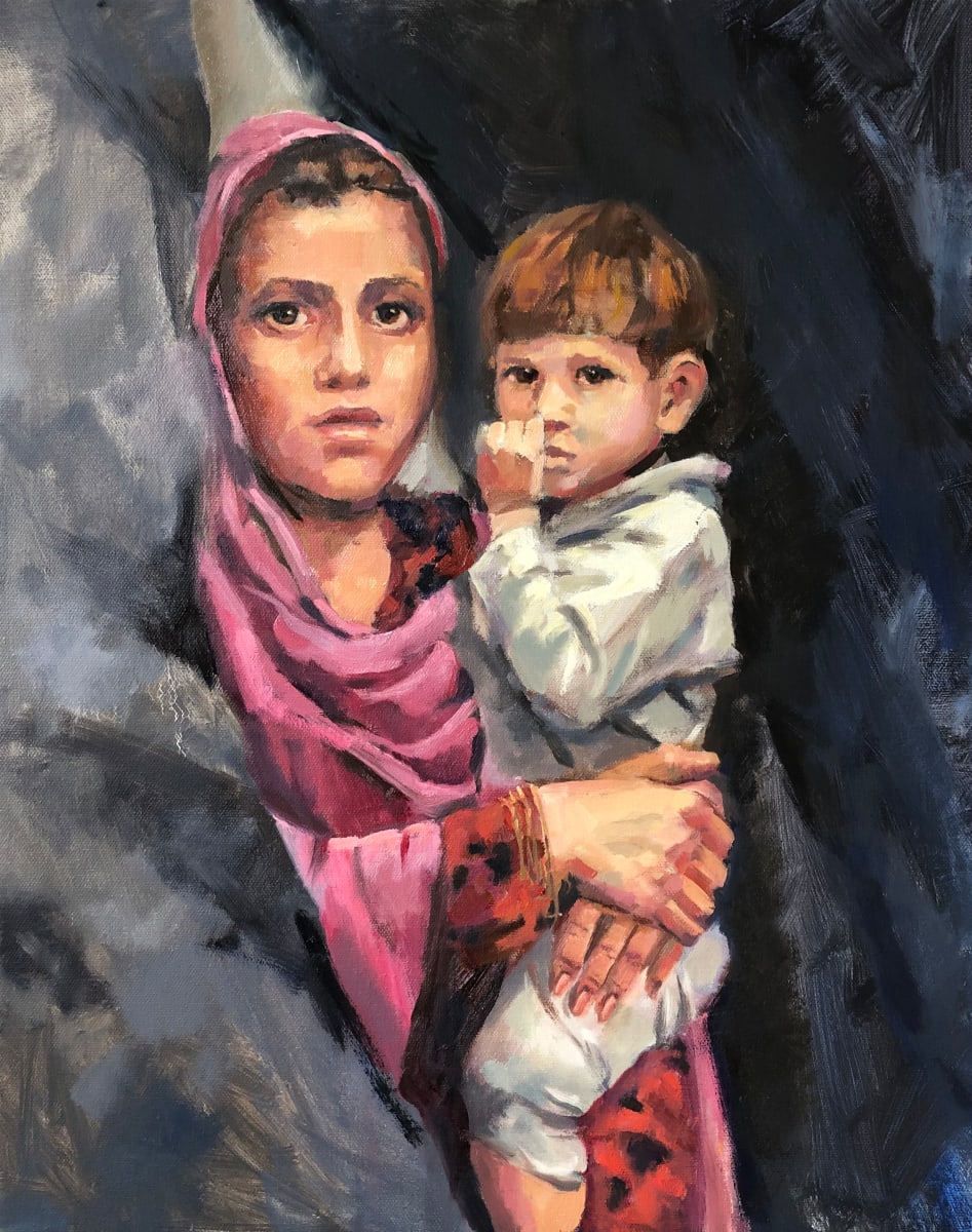 Children of War by Cary Galbraith  Image: Children living in an encampment, in Jalalabad, after fleeing violence between isis and the Taliban. There are now two and a half million internally displaced Afghans. (2019) Credit The New Yorker   