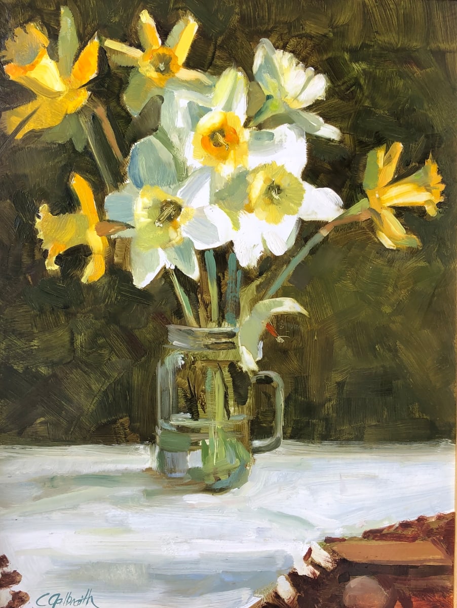 Daffodils by Cary Galbraith  Image: Narcissus, Jonquils or Daffodills are so striking and did you know, the bulbs are poisonous so squirrels don't eat them.