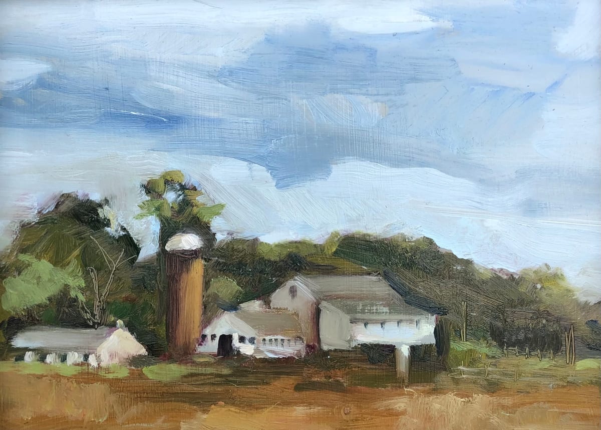 Henry's Farm Pikeland by Cary Galbraith  Image: Chester County PA has hundreds of family farms. I pulled off the side of the road to paint this scene in June. I don’t know the owners so I just titled it Henrys’ Farm.