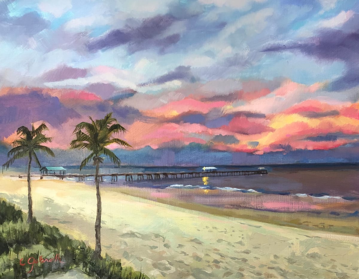 Lauderdale by the Sea  Image: This commission was painted for a person who saw my work on FB and knew me from High School.  