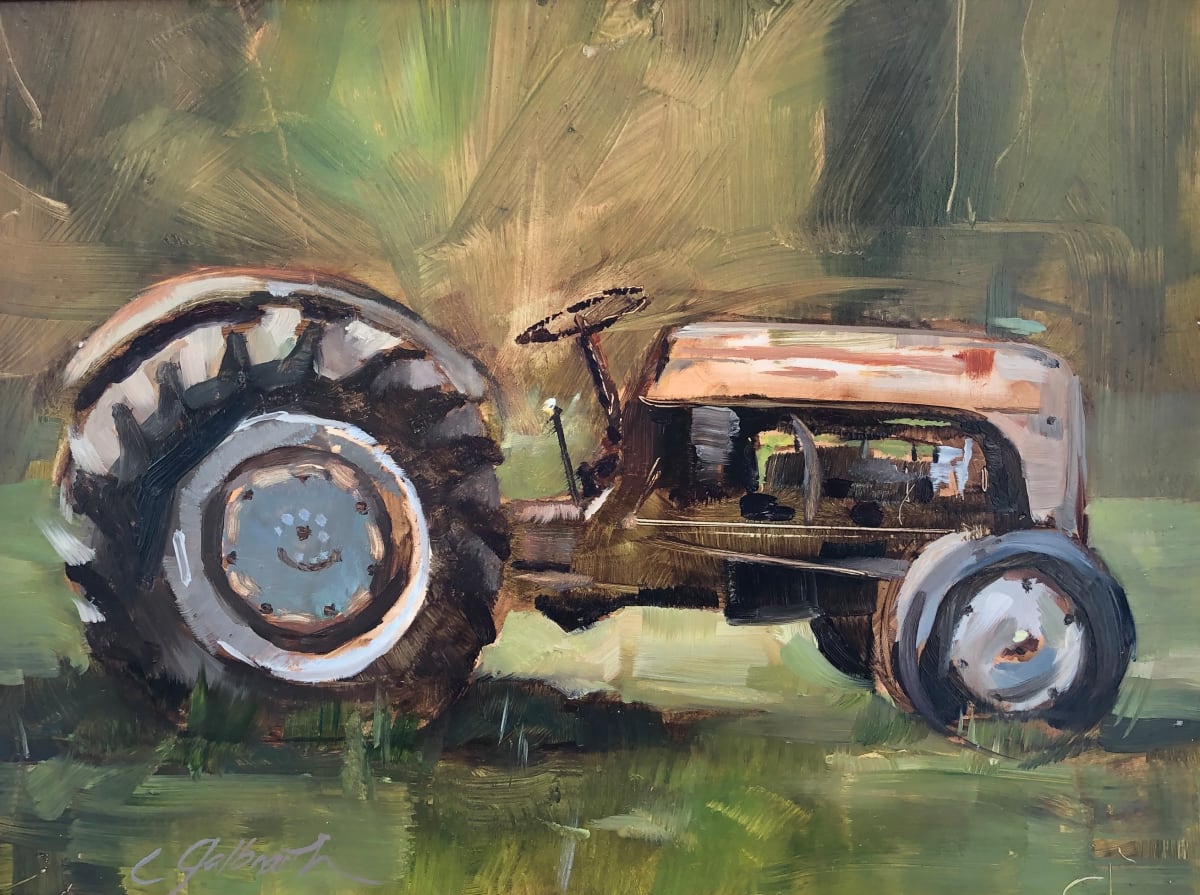 The Old Work Horse  Image: I caught this old tractor out of the corner of my eye, therefore I knew I had to go back and paint it.