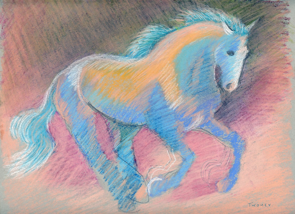 Galloping Blue by Catherine Twomey 