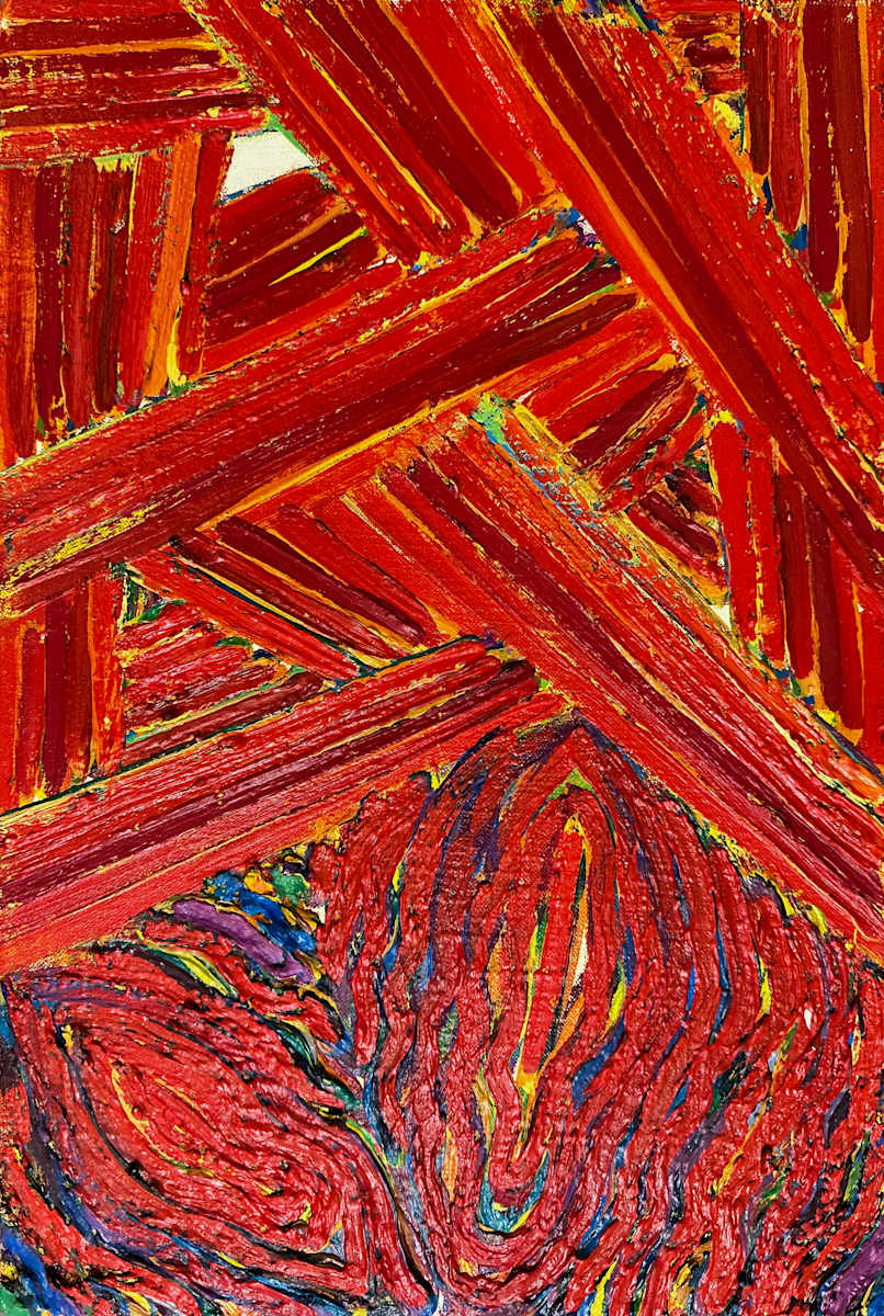 Chasm's Orange Study Red by Kenneth Showell 