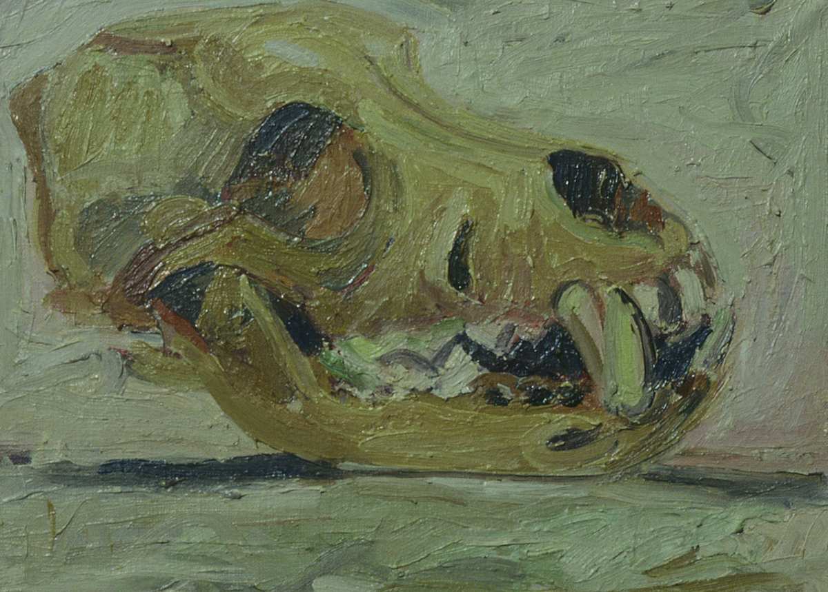 DOG SKULL III by Kenneth Showell 