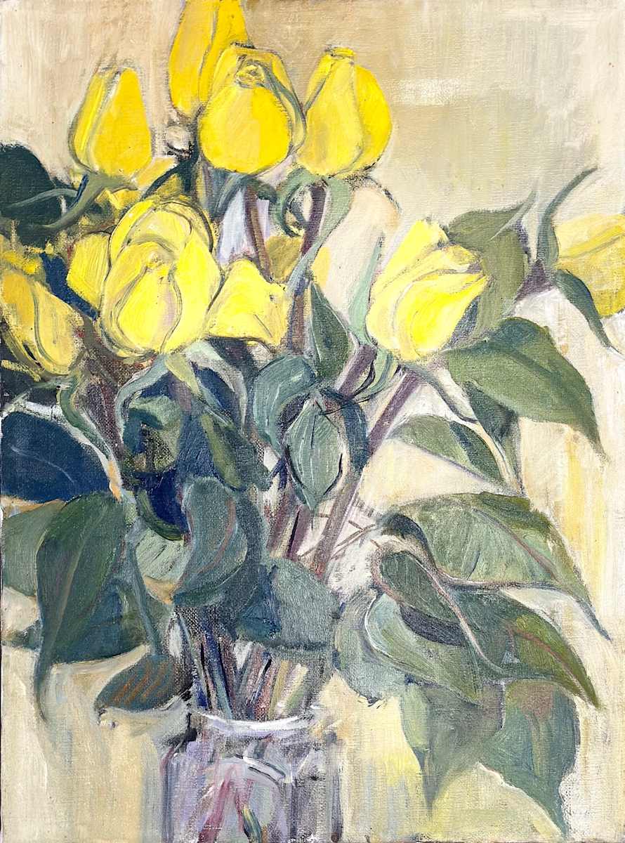 Yellow Roses I by Kenneth Showell 