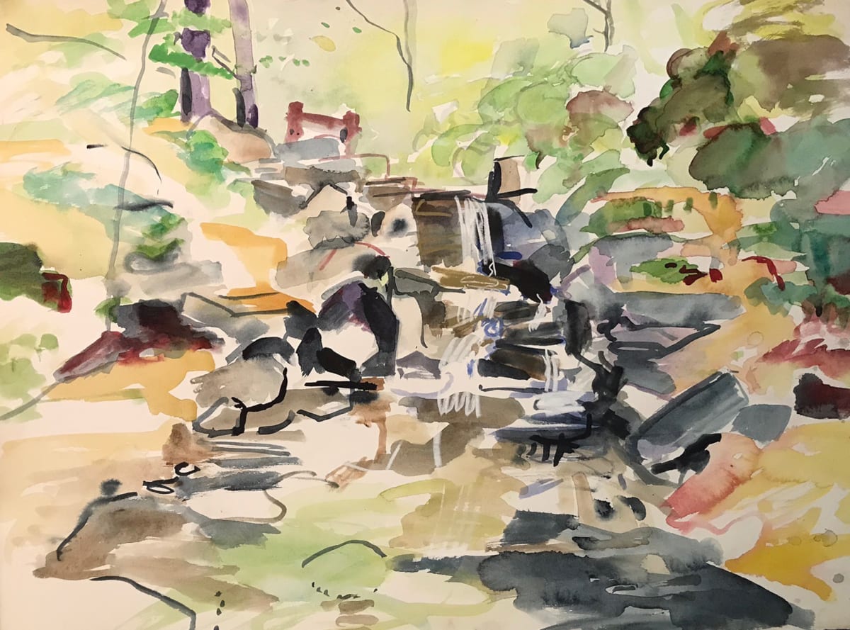 Study 60 Park Abstract by Kenneth Showell 