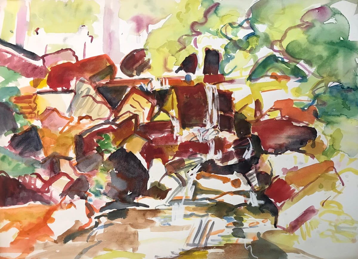 Study 61 Park Abstract by Kenneth Showell 