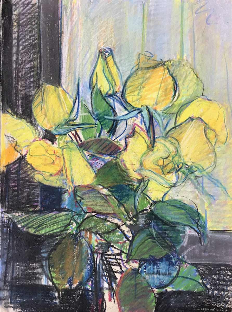 Yellow Roses by Kenneth Showell 