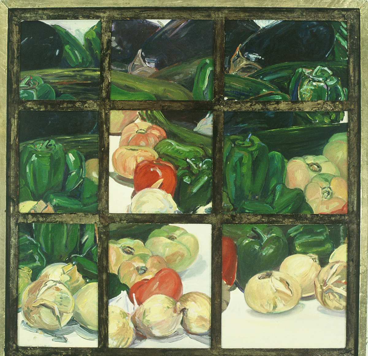 VEGETABLE STEW I (9 panels by Kenneth Showell 