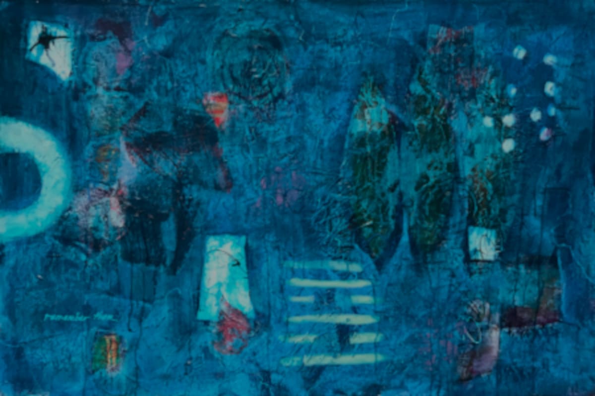 Family History by Ellen McCormick Martens  Image: Family History acrylic and collage painting on canvas