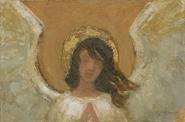 Angel Praying in the Wind by J. Kirk Richards  Image: Angel Praying in the Wind
