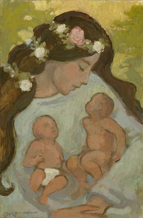 Mother of Twins by J. Kirk Richards 