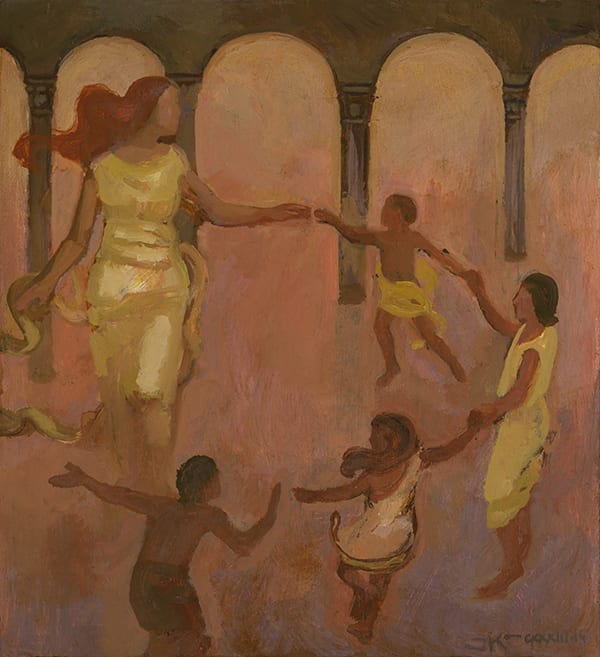Goddess with Kids in Tow by J. Kirk Richards  Image: Goddess with Kids in Tow
