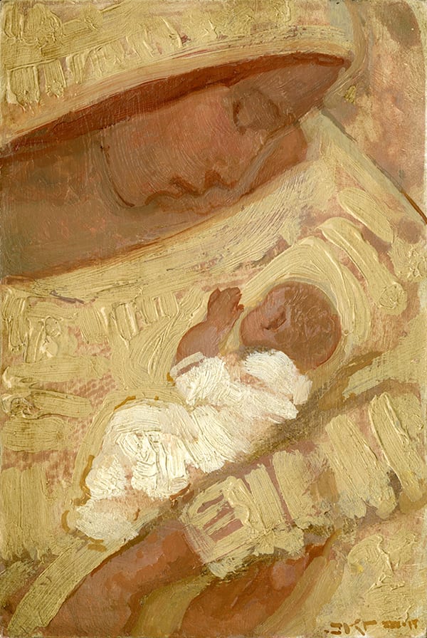 Mother and Child (Unbleached White) by J. Kirk Richards  Image: Mother and Child (Unbleached White)