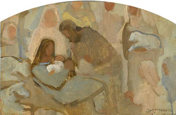 Once within A Lowly Stable by J. Kirk Richards, Image 1.