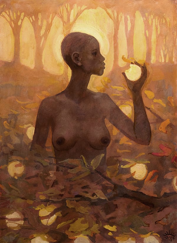 Eve and the Fruit of the Tree of Knowledge by J. Kirk Richards  Image: Eve and the Fruit of the Tree of Knowledge