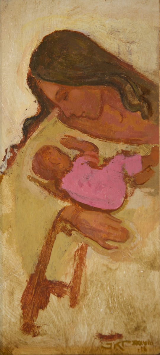Madre e Figlia (per Morena) by J. Kirk Richards  Image: Mother with her baby. 