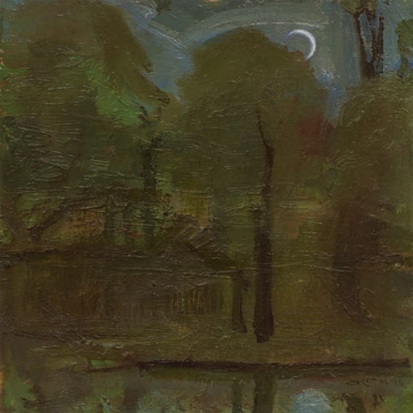 Moon Over Salem Pond by J. Kirk Richards, Image 1.