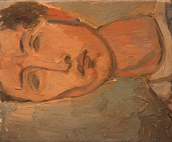 Self-Portrait, After Modigliani by J. Kirk Richards  Image: Self-Portrait, After Modigliani