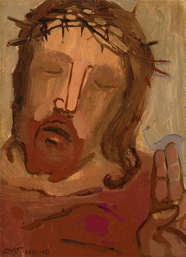 Suffering Christ by J. Kirk Richards  Image: Also titled, "A Blessing." 
