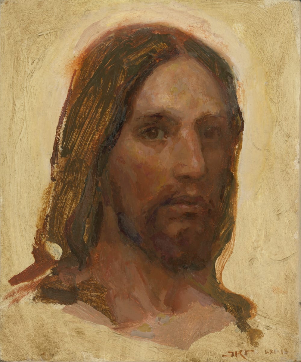 Jesus Sketch, in Ivory by J. Kirk Richards  Image: Jesus Sketch, in Ivory