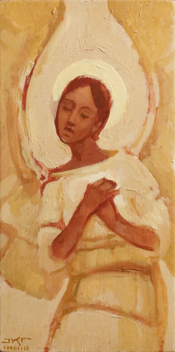 Angel of Empathy by J. Kirk Richards  Image: Daily painting 77, 2018. A kind angel. 