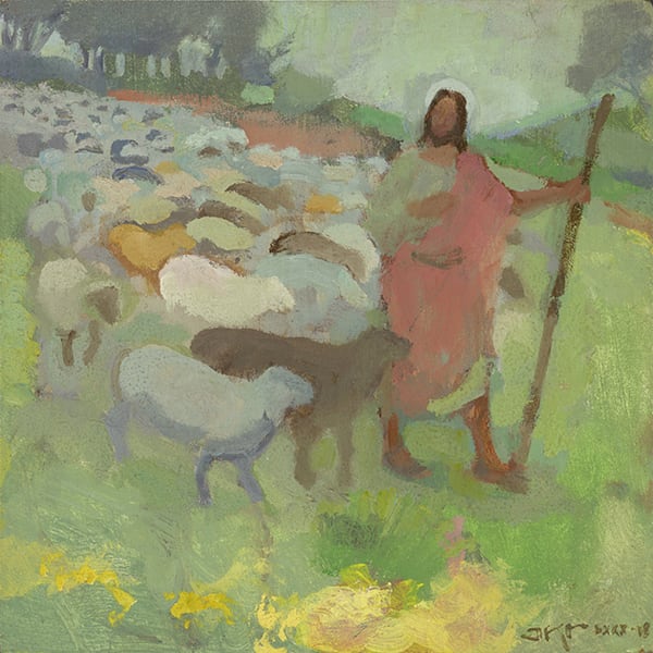 Shepherd in Spring by J. Kirk Richards  Image: Shepherd in Spring 
