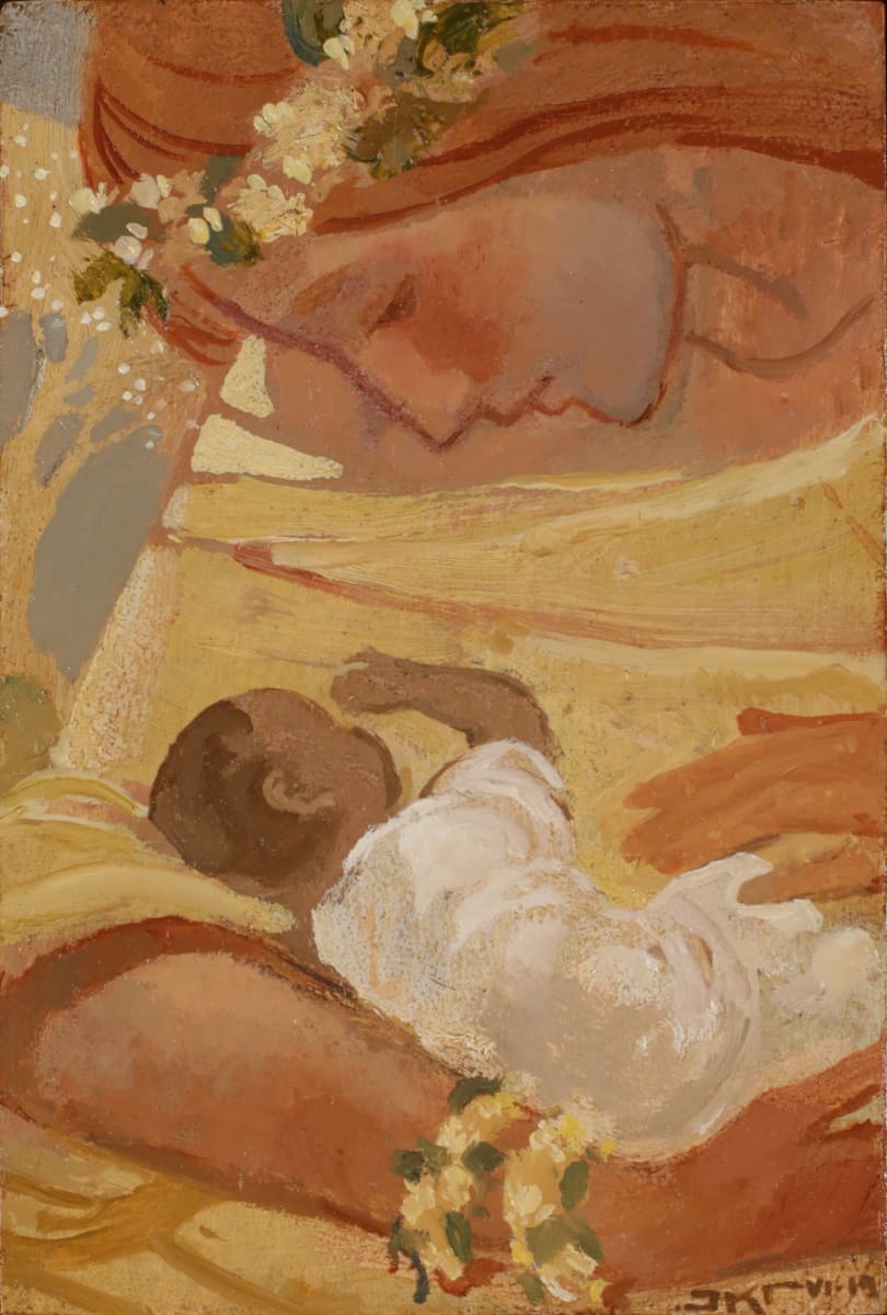 Mother and Child with Tree of Life by J. Kirk Richards  Image: Spring mother and baby. 