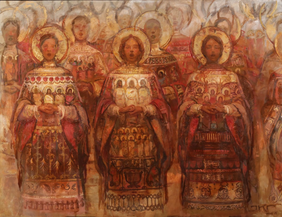 Choir of Angels by J. Kirk Richards  Image: Angels singing in unison. 