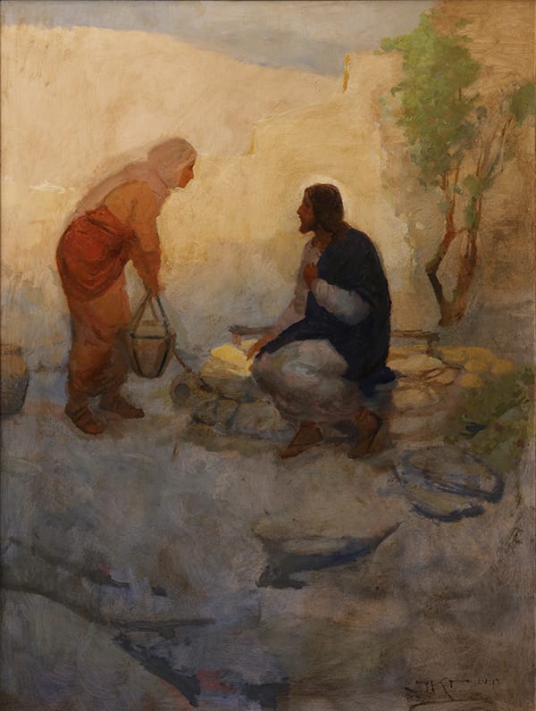 Woman at the Well by J. Kirk Richards  Image: John 41-42. 