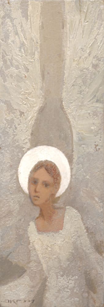 Christmas Angel I by J. Kirk Richards  Image: Angel all in white. 
