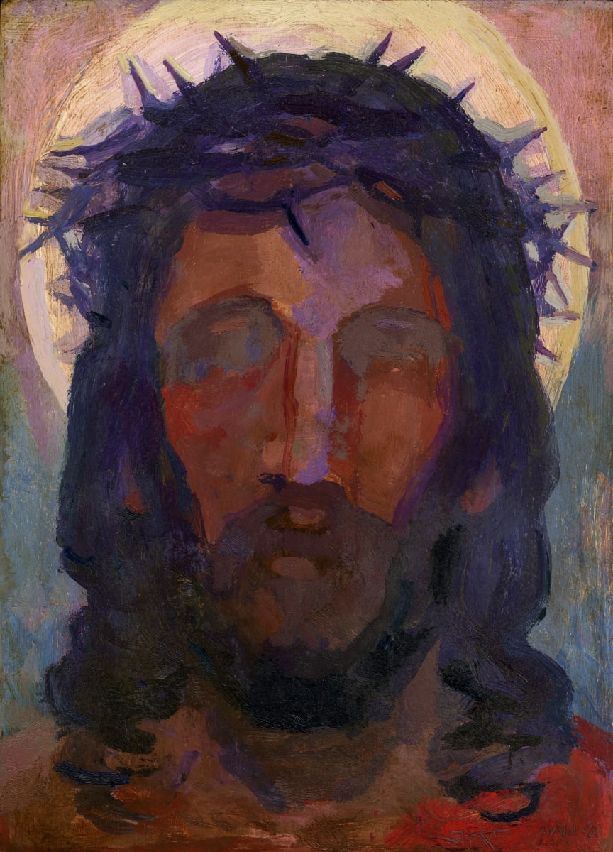 Inasmuch by J. Kirk Richards  Image: Auctioned piece for NAACP. Colorful Christ portrait. 