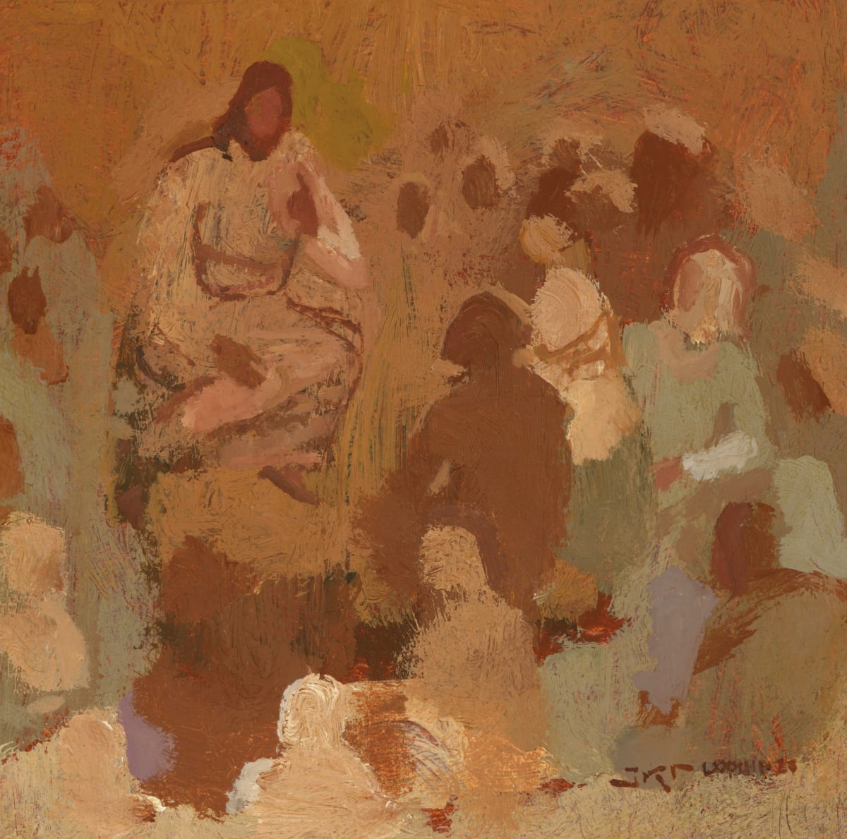 Teacher by J. Kirk Richards  Image: Christ teaches a multitude on a hill